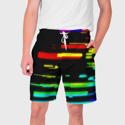 Мужские шорты 3D Color fashion glitch