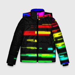 Зимняя куртка для мальчиков 3D Color fashion glitch