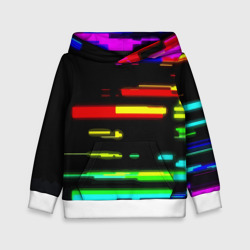 Детская толстовка 3D Color fashion glitch