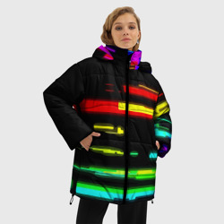 Женская зимняя куртка Oversize Color fashion glitch - фото 2