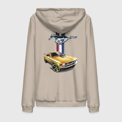 Мужская толстовка на молнии хлопок Mustang motorsport