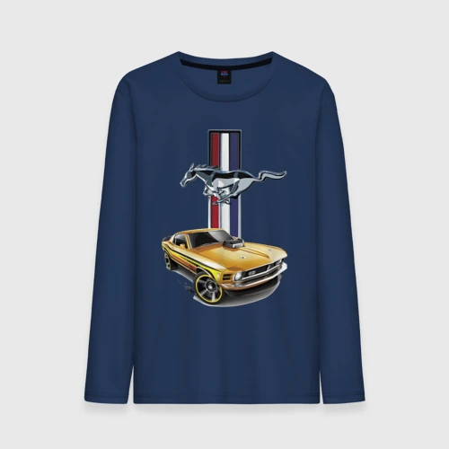 Мужской лонгслив хлопок Mustang motorsport