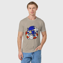 Мужская футболка хлопок Blue Hedgehog - фото 2