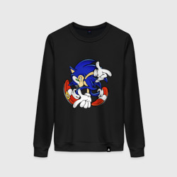 Женский свитшот хлопок Blue Hedgehog