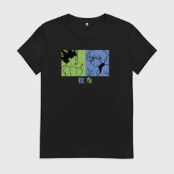 Женская футболка хлопок Лучшие друзья Гон и Килу