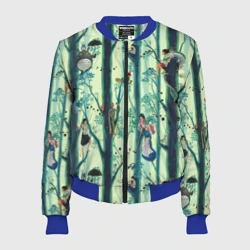 Женский бомбер 3D Ghibli All