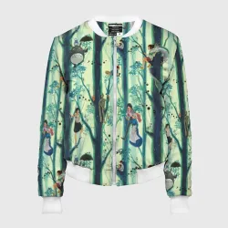 Женский бомбер 3D Ghibli All