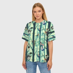 Женская футболка oversize 3D Ghibli All - фото 2
