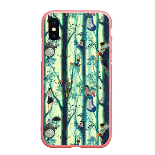 Чехол для iPhone XS Max матовый Ghibli All, цвет баблгам