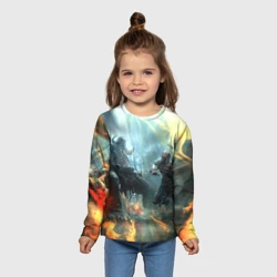 Детский лонгслив 3D God of War Fighting - фото 2