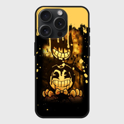 Чехол силиконовый для Apple iPhone 15 Pro матовый Bendy And The Ink Machine Игра Бенди