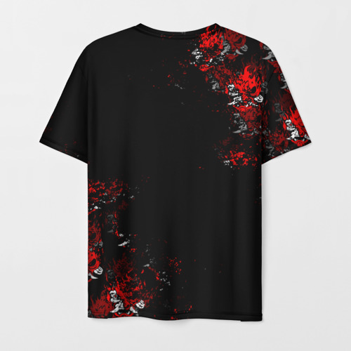Мужская футболка 3D Samurai Cyberpunk 2077 logo, цвет 3D печать - фото 2