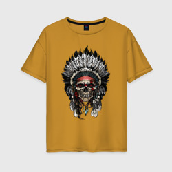 Женская футболка хлопок Oversize Cherokee chief
