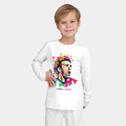 Детская пижама с лонгсливом хлопок Лионель Месси поп арт - фото 2