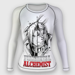 Женский рашгард 3D Эдвард vs Альфонс - Стальной алхимик