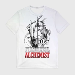 Мужская футболка 3D Эдвард vs Альфонс - Стальной алхимик
