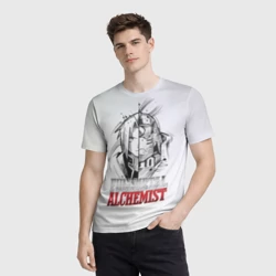 Мужская футболка 3D Эдвард vs Альфонс - Стальной алхимик - фото 2