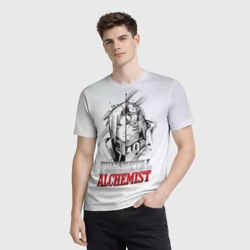 Мужская футболка 3D Эдвард vs Альфонс - Стальной алхимик - фото 2