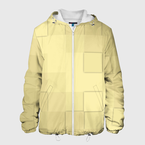 Мужская куртка 3D Золотые квадраты, цвет 3D печать