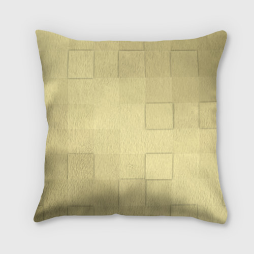 Подушка 3D Золотые квадраты