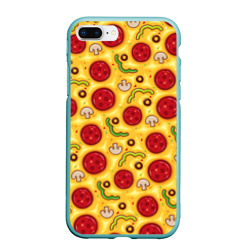 Чехол для iPhone 7Plus/8 Plus матовый Pizza salami