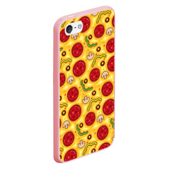 Чехол для iPhone 5/5S матовый Pizza salami - фото 2