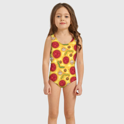 Детский купальник 3D Pizza salami