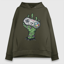 Женское худи Oversize хлопок Old gamer