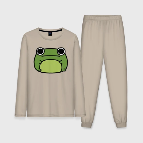 Мужская пижама с лонгсливом хлопок Frog Lucky