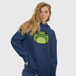 Женское худи Oversize хлопок Frog Lucky - фото 2