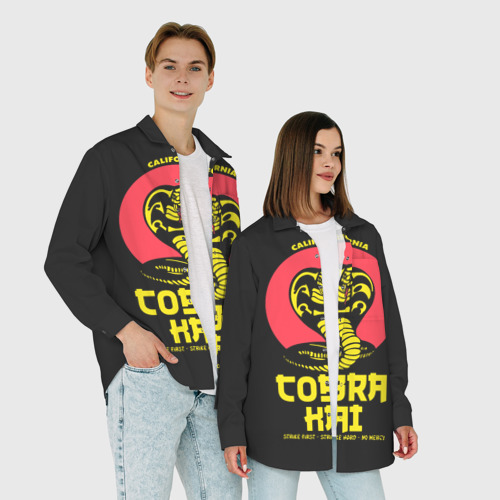 Женская рубашка oversize 3D Cobra Kai California, цвет белый - фото 6