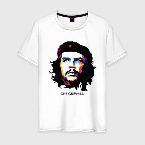 Мужская футболка хлопок Че Гевара поп арт, цвет белый