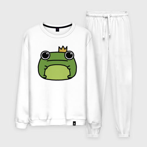 Мужской костюм хлопок Frog Lucky король, цвет белый