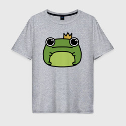 Мужская футболка хлопок Oversize Frog Lucky король