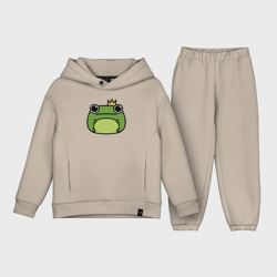 Детский костюм хлопок Oversize Frog Lucky король