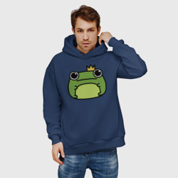 Мужское худи Oversize хлопок Frog Lucky король - фото 2