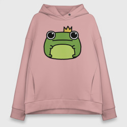 Женское худи Oversize хлопок Frog Lucky король