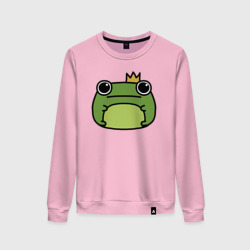 Женский свитшот хлопок Frog Lucky король