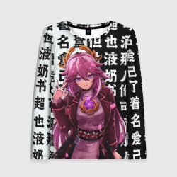 Женский лонгслив 3D Яэ Мико стильная Геншин Импакт Genshin Impact