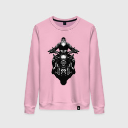 Женский свитшот хлопок Biкer skull