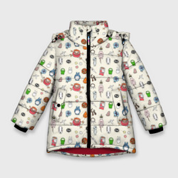 Зимняя куртка для девочек 3D Ghibli Аll
