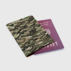 Обложка для паспорта матовая кожа Именной камуфляж Валера - фото 2