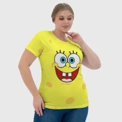 Женская футболка 3D Спанч боб пара - фото 6