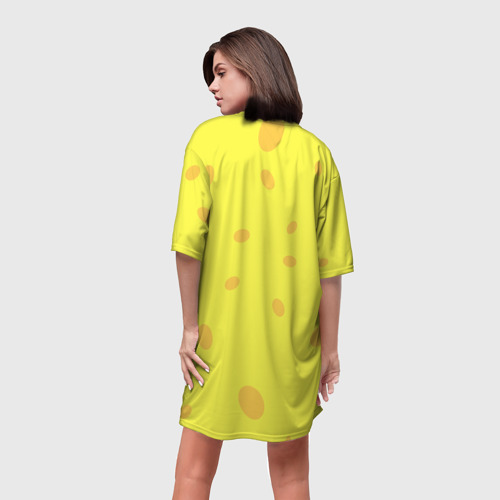 Платье-футболка 3D Спанч боб пара, цвет 3D печать - фото 4