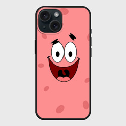 Чехол силиконовый для Apple iPhone 15 матовый Патрик пара