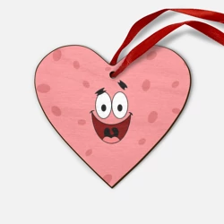 Деревянная игрушка Сердце Патрик пара