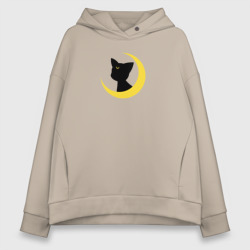 Женское худи Oversize хлопок Луна пара Артемиса