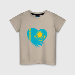 Детская футболка хлопок Сердце - Казахстан