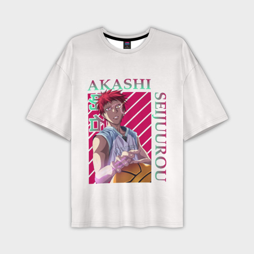 Мужская футболка oversize 3D Akashi Seijuro - Kuroko No Basket, цвет 3D печать