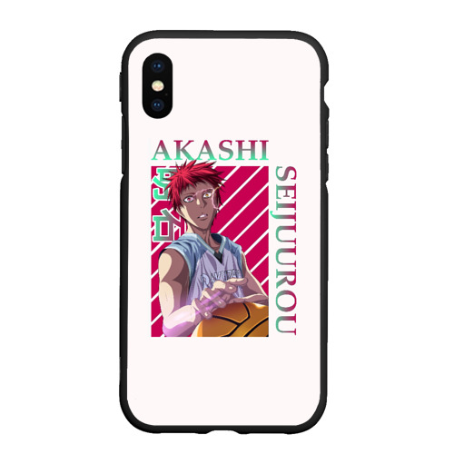 Чехол для iPhone XS Max матовый Akashi Seijuro - Kuroko No Basket, цвет черный